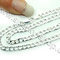 Stříbrný řetízek pro ženy 45cm Hard chain