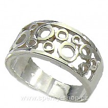 Stříbrný prsten s kroužky typ 016