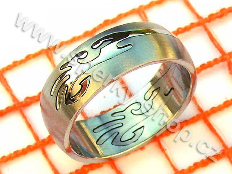Chirurgická ocel - oblý prsten pro muže