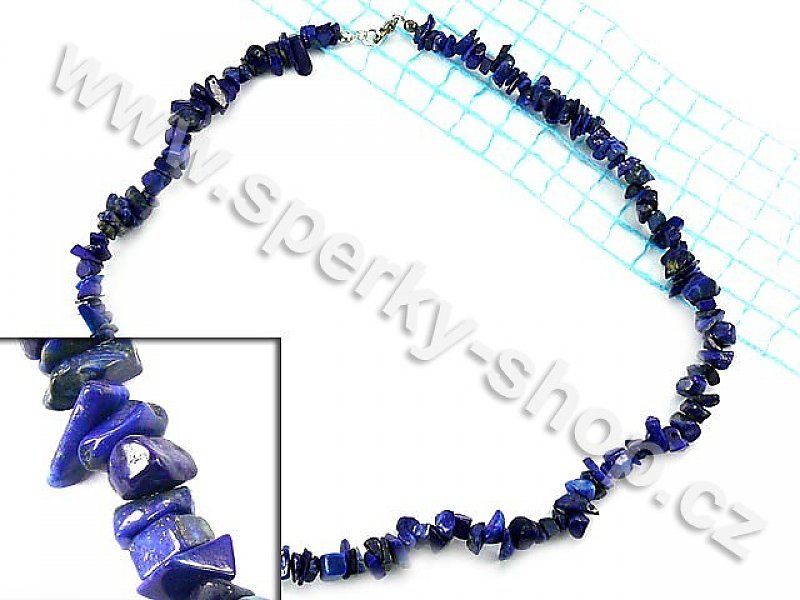 Lapis Lazuli náhrdelník kousky