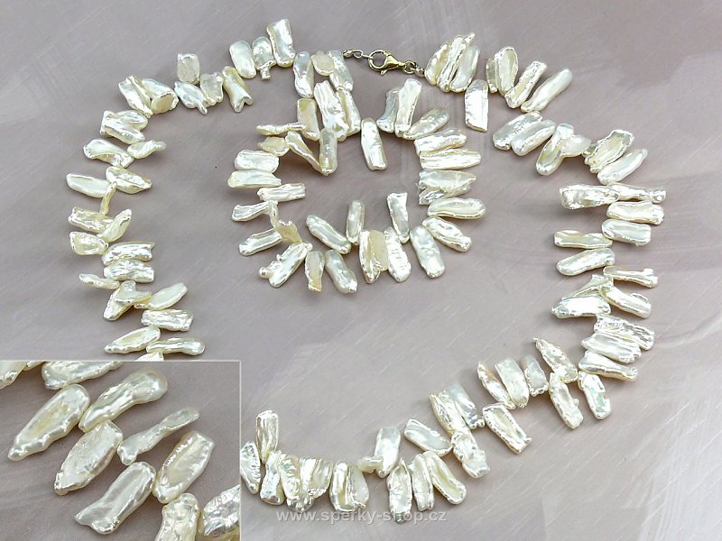 Bílé perly v dárkové sadě (typ234) + krabička