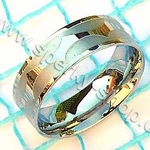 Ocelový prsten pro muže Surf