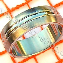Ocelový prsten pro ženy i muže Dandy