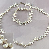 Bílé perly v dárkové sadě (typ241) + krabička