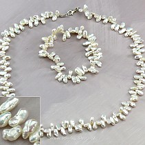Bílé perly v dárkové sadě (typ242) + krabička