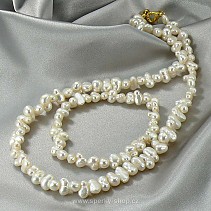 Elegantní dárková sada bílé perly 53,5g