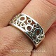 Stříbrný prsten s kroužky typ 016