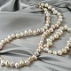 Luxusní perly dárková sada v bílé barvě 88g