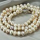 Luxusní perly v bílé barvě dárková sada 102,5g